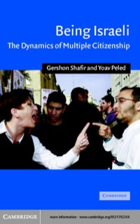 Cover image: Being Israeli 1st edition 9780521796729