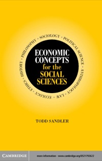 Cover image: Economic Concepts for the Social Sciences 1st edition 9780521792622