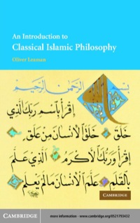 Cover image: An Introduction to Classical Islamic Philosophy 2nd edition 9780521793438