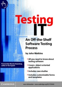 Cover image: Testing IT 1st edition 9780521795463
