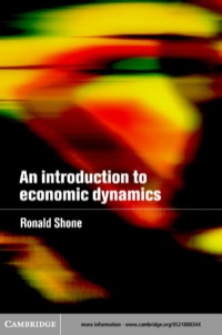 Cover image: An Introduction to Economic Dynamics 1st edition 9780521800341