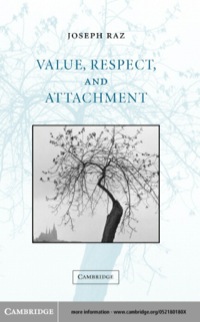 Cover image: Value, Respect, and Attachment 1st edition 9780521801805