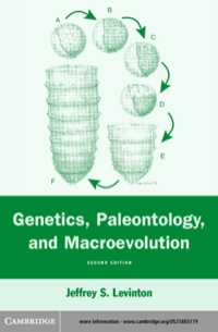 Cover image: Genetics, Paleontology, and Macroevolution 2nd edition 9780521803175