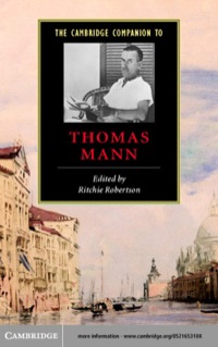 Imagen de portada: The Cambridge Companion to Thomas Mann 9780521653107