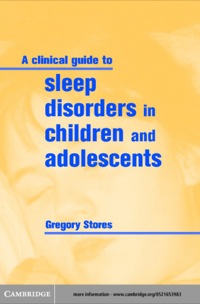 Imagen de portada: A Clinical Guide to Sleep Disorders in Children and Adolescents 1st edition 9780521653985