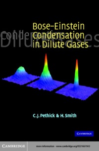 Imagen de portada: Bose–Einstein Condensation in Dilute Gases 1st edition 9780521661942