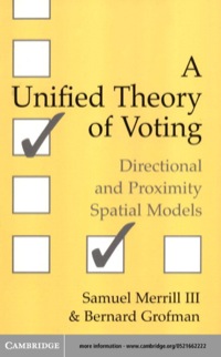 Omslagafbeelding: A Unified Theory of Voting 1st edition 9780521662222