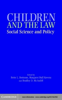 表紙画像: Children, Social Science, and the Law 1st edition 9780521662987