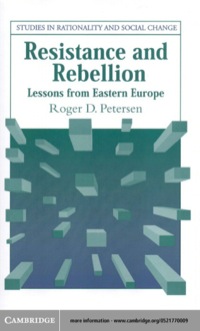 Immagine di copertina: Resistance and Rebellion 1st edition 9780521770002