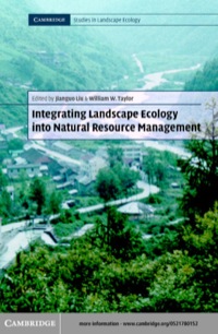 Imagen de portada: Integrating Landscape Ecology into Natural Resource Management 1st edition 9780521784337