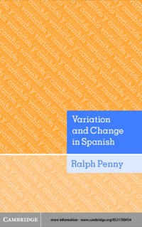 Cover image: Variation and Change in Spanish 1st edition 9780521780452