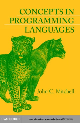 Cover image: Concepts in Programming Languages 9780521780988