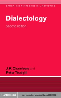 Cover image: Dialectology 2nd edition 9780521596466