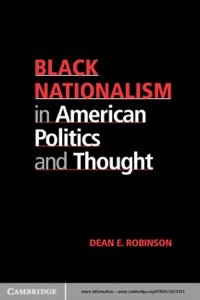 Imagen de portada: Black Nationalism in American Politics and Thought 1st edition 9780521623261