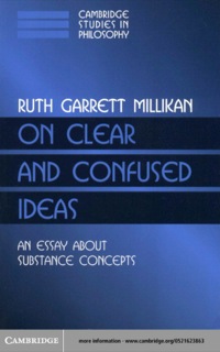 Cover image: On Clear and Confused Ideas 1st edition 9780521623865