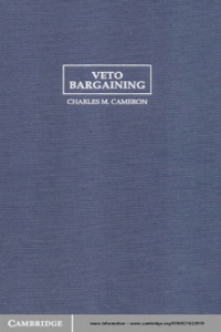 Cover image: Veto Bargaining 1st edition 9780521625500