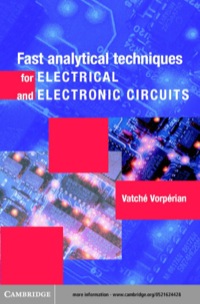 Imagen de portada: Fast Analytical Techniques for Electrical and Electronic Circuits 1st edition 9780521624428