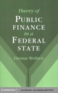 Immagine di copertina: Theory of Public Finance in a Federal State 1st edition 9780521630351