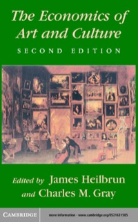 Cover image: The Economics of Art and Culture 2nd edition 9780521637121