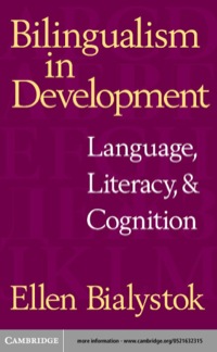 Imagen de portada: Bilingualism in Development 1st edition 9780521632317