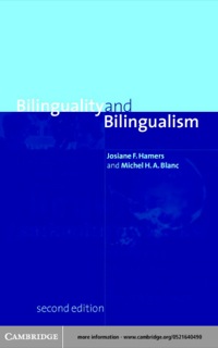 Cover image: Bilinguality and Bilingualism 2nd edition 9780521640497