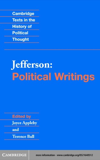 Imagen de portada: Jefferson: Political Writings 1st edition 9780521648417