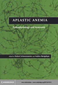 Imagen de portada: Aplastic Anemia 1st edition 9780521641012
