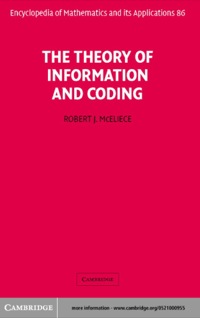 表紙画像: The Theory of Information and Coding 2nd edition 9780521000956