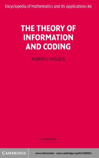 Cover image: The Theory of Information and Coding 2nd edition 9780521000956