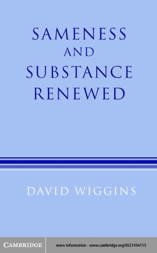 Cover image: Sameness and Substance Renewed 2nd edition 9780521454117