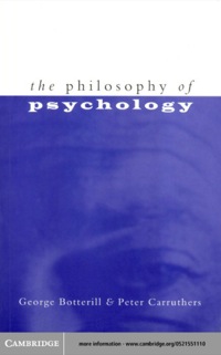 表紙画像: The Philosophy of Psychology 1st edition 9780521551113