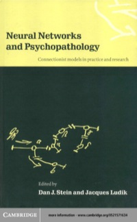 Omslagafbeelding: Neural Networks and Psychopathology 1st edition 9780521571630