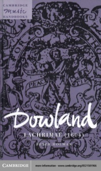 Titelbild: Dowland: Lachrimae (1604) 1st edition 9780521581967