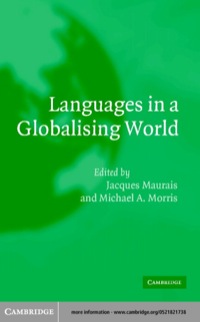Imagen de portada: Languages in a Globalising World 1st edition 9780521821735