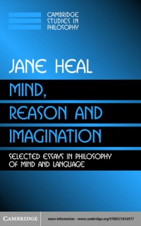 Cover image: Mind, Reason and Imagination 1st edition 9780521816977