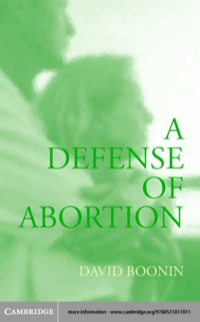 Imagen de portada: A Defense of Abortion 9780521520355