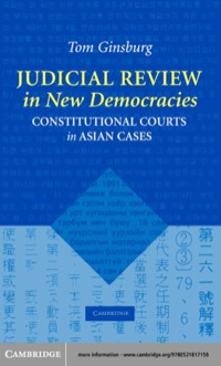 Cover image: Judicial Review in New Democracies 1st edition 9780521817158