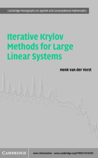 Cover image: Iterative Krylov Methods for Large Linear Systems 1st edition 9780521183703