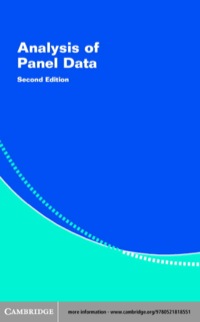 Cover image: Analysis of Panel Data 2nd edition 9780521818551