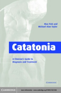 صورة الغلاف: Catatonia 1st edition 9780521032360