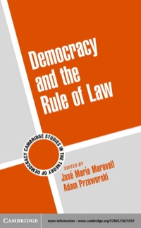 Cover image: Democracy and the Rule of Law 1st edition 9780521825597