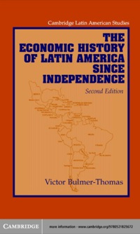 Cover image: The Economic History of Latin America since Independence 2nd edition 9780521825672
