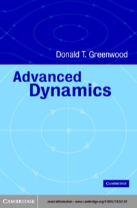 Imagen de portada: Advanced Dynamics 1st edition 9780521029933