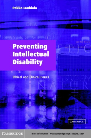 Cover image: Preventing Intellectual Disability 1st edition 9780521826334