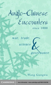 Cover image: Anglo-Chinese Encounters since 1800 1st edition 9780521826396