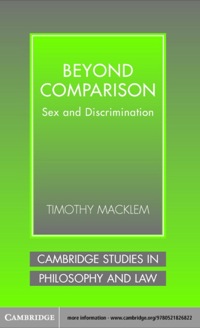 Cover image: Beyond Comparison 1st edition 9780521826822