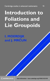 Imagen de portada: Introduction to Foliations and Lie Groupoids 1st edition 9780521831970