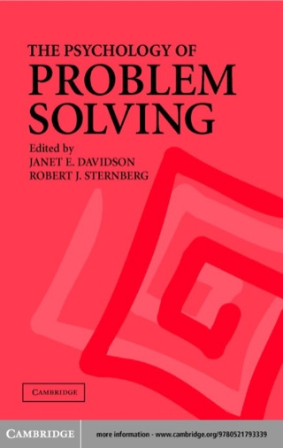 Imagen de portada: The Psychology of Problem Solving 1st edition 9780521793339