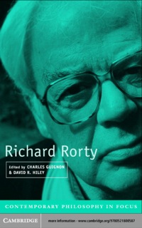 Cover image: Richard Rorty 1st edition 9780521800587