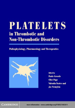 Cover image: Platelets in Thrombotic and Non-Thrombotic Disorders 1st edition 9780521802611